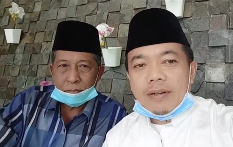 Cagub Al Haris (kanan) bersama pasangannya Cawagub Abdullah Sani (kiri).